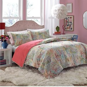 Lady Pepperell Secret Garden Quilt SET - Unopened